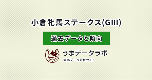 小倉牝馬ステークス　傾向と過去データ